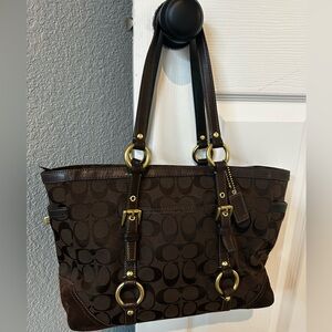 Brown Signature Tote Bag